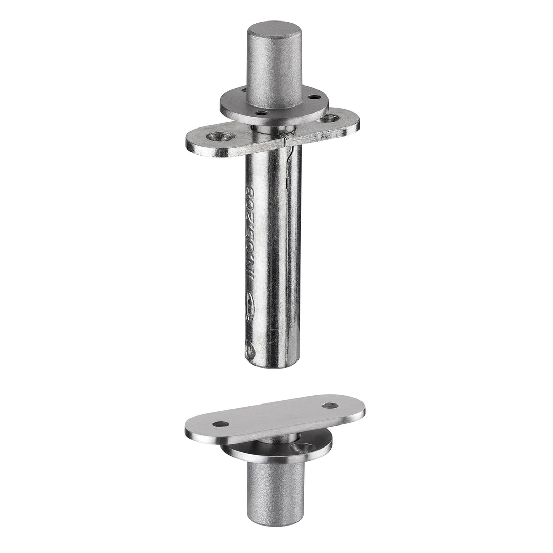 JNF satin stainless steel 65kgs Flush Hinge set