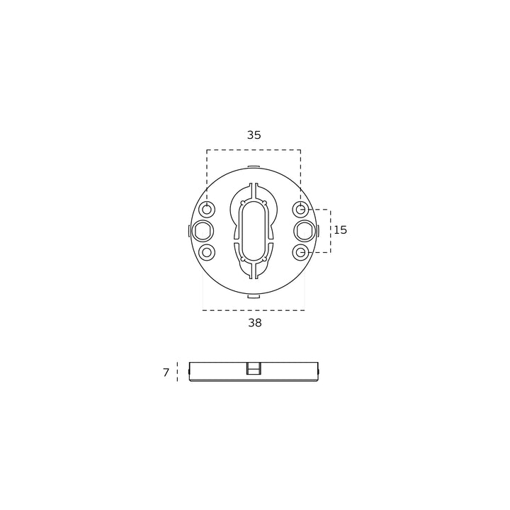 JNF Round Lever Keyhole Cover