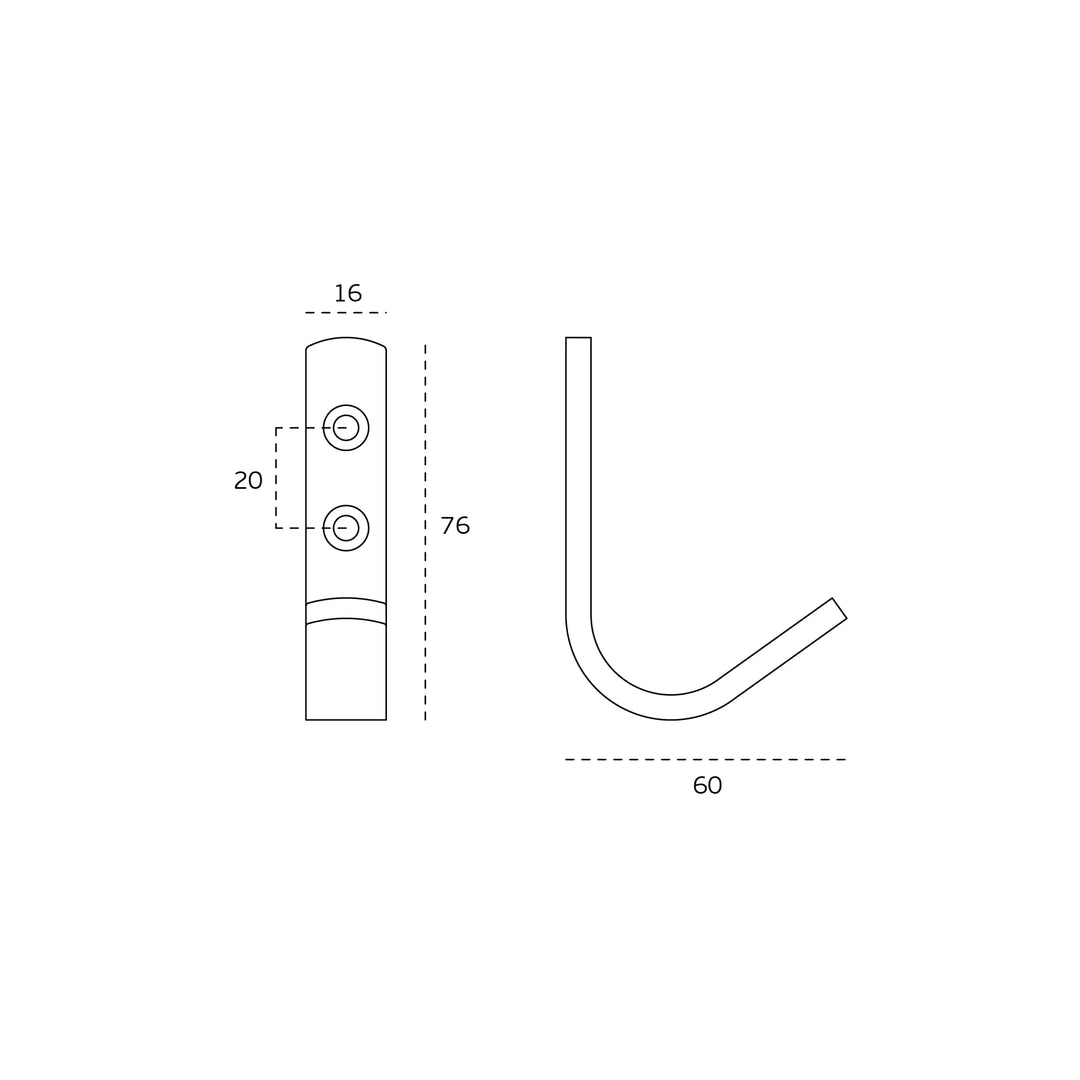 JNF 2D Series Coat Hook