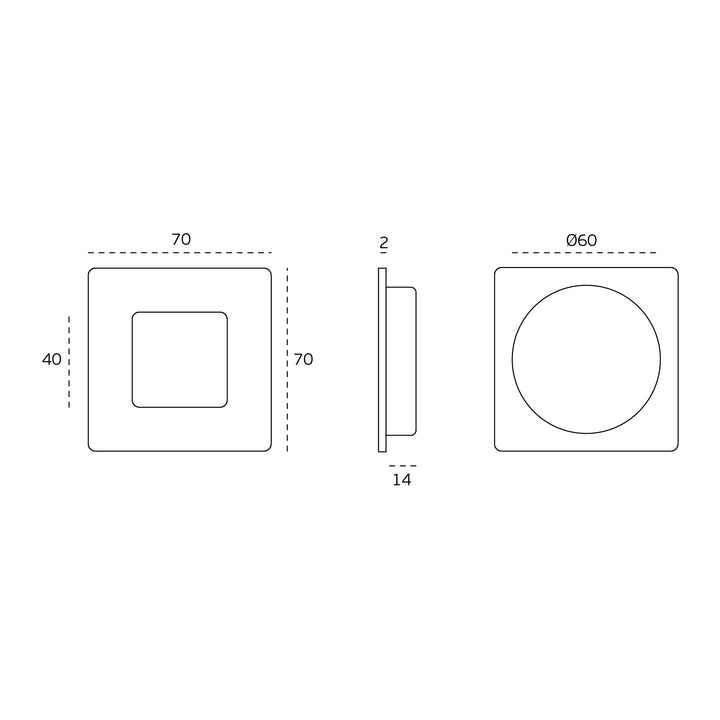 JNF Square Flush Handle