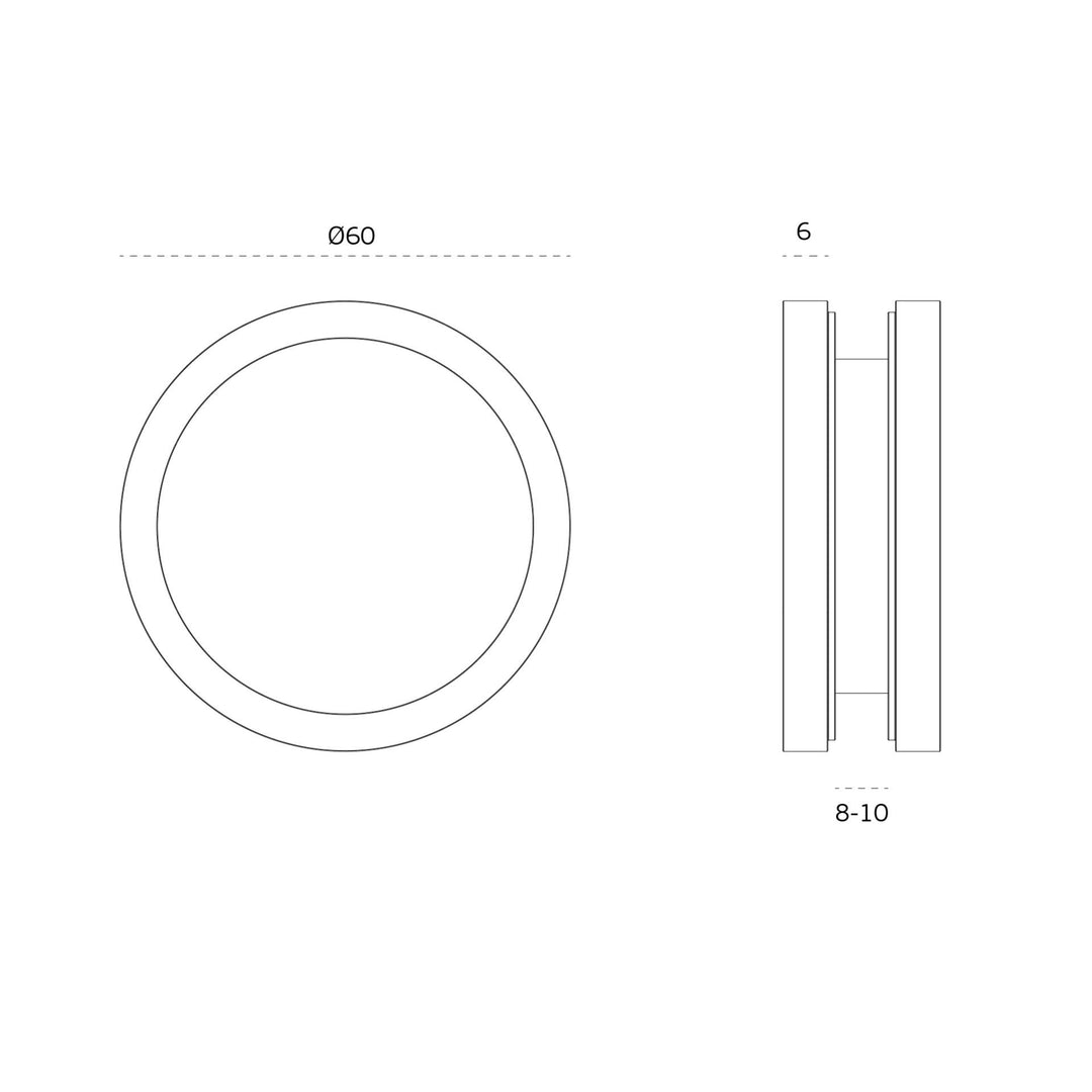 JNF Glass Circular Sliding Door Handle Set