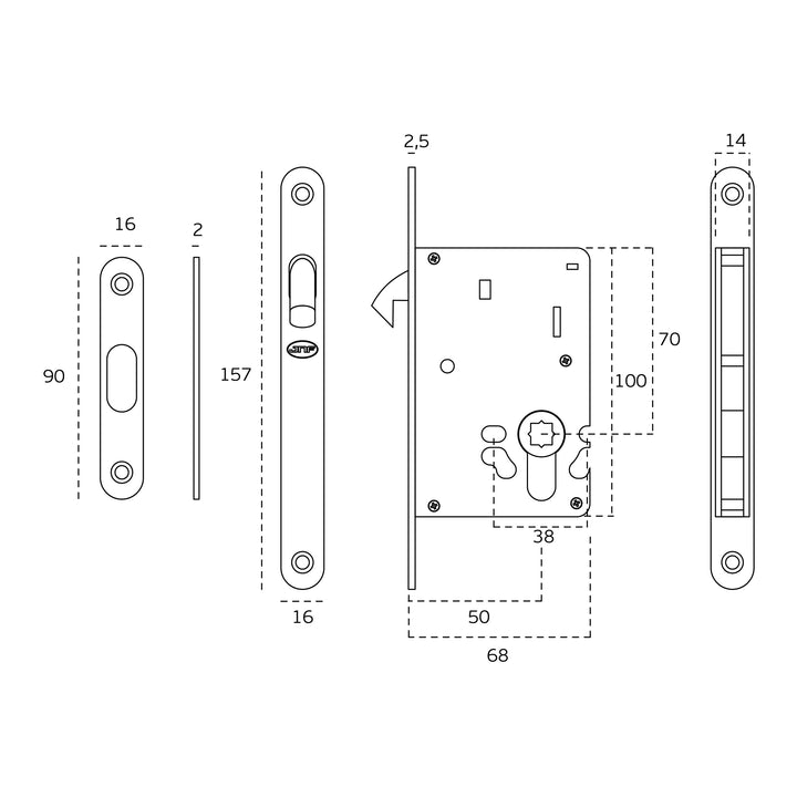 JNF Sliding WC Turn and Release Kit