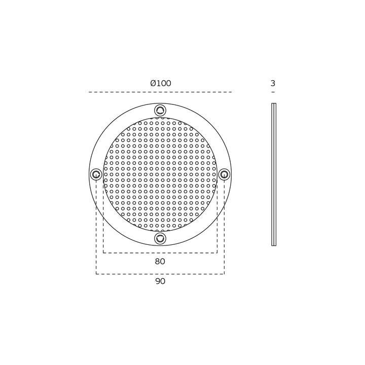 JNF circular 100 vent