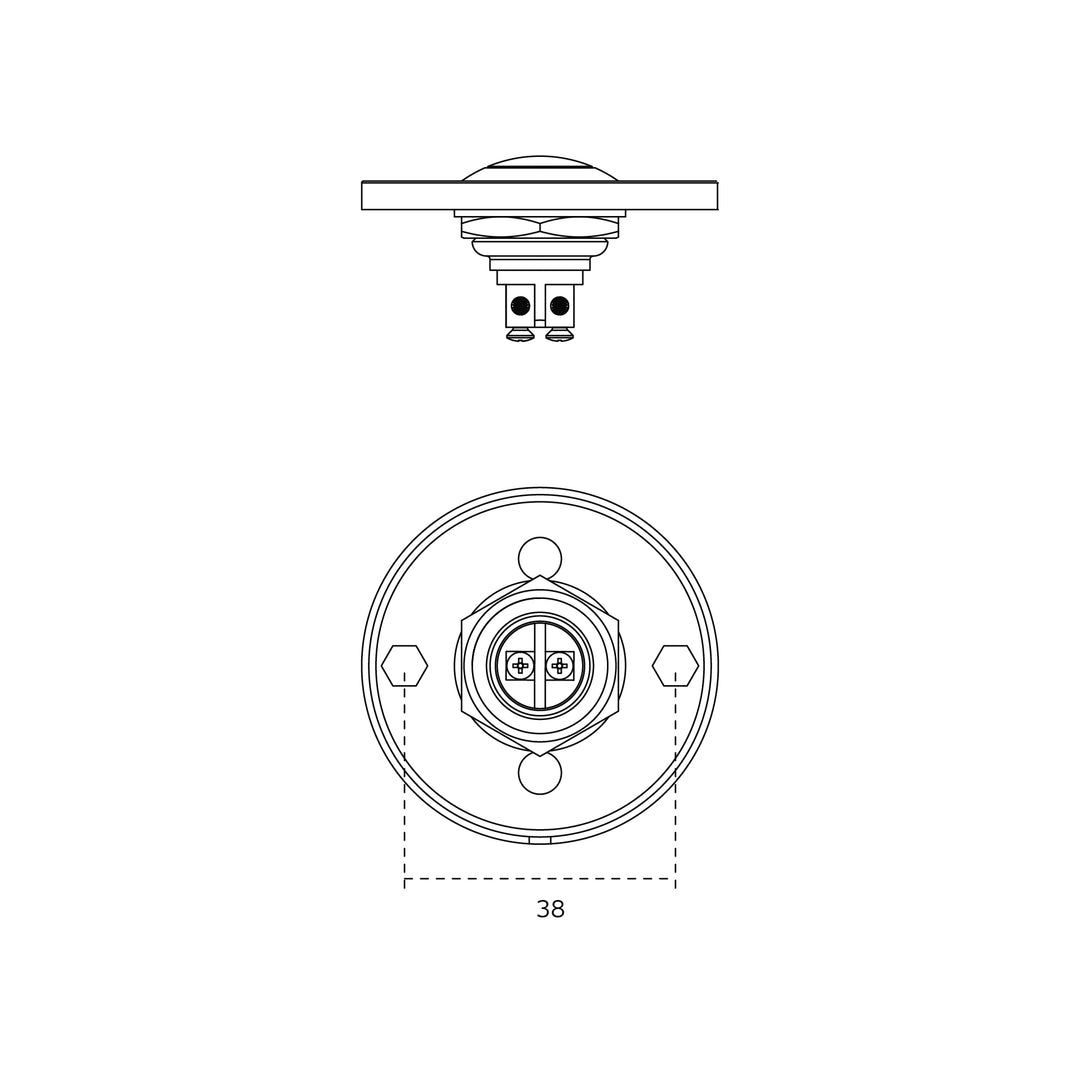 JNF Round Doorbell - 50mm