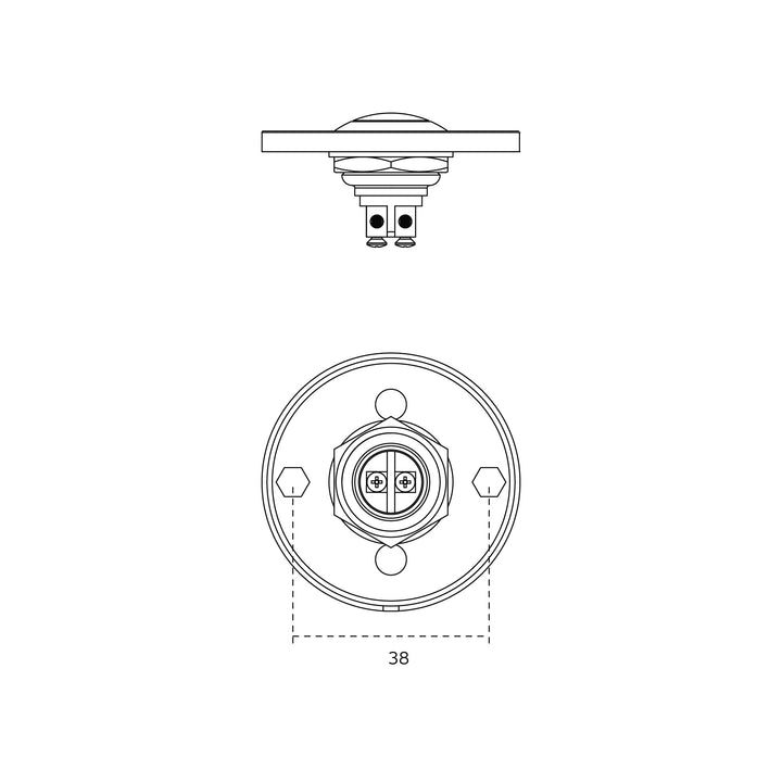 JNF Round Doorbell - 50mm