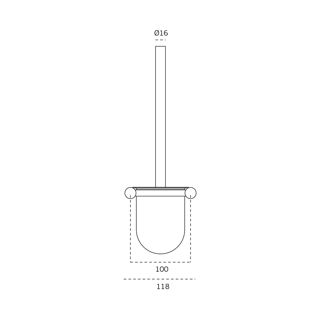 JNF Fine Series Toilet Brush Holder