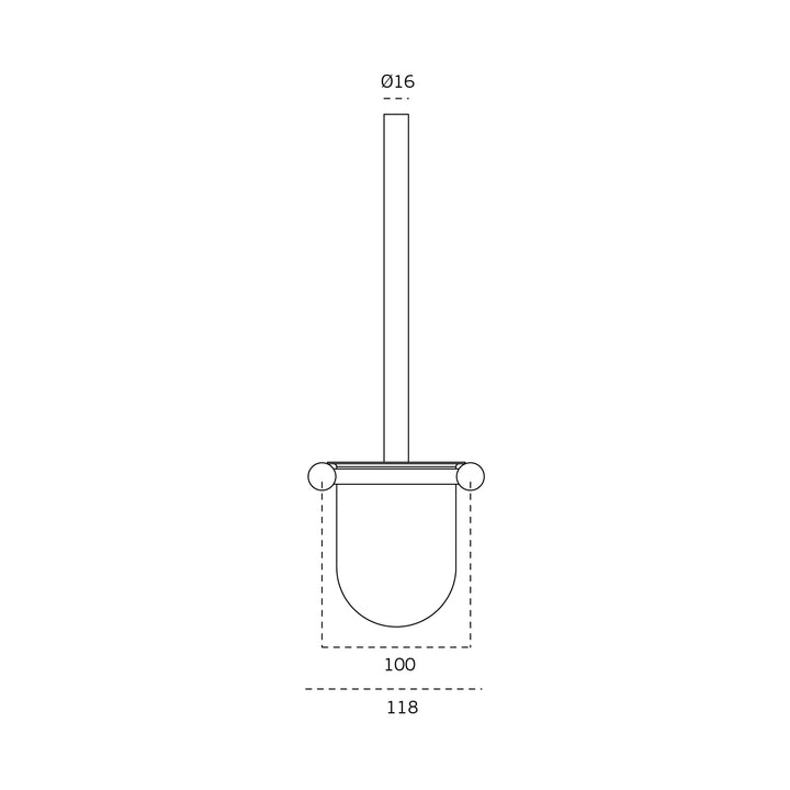 JNF Fine Series Toilet Brush Holder