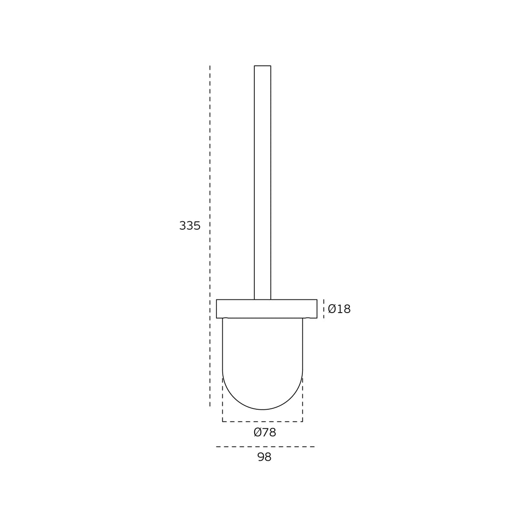 JNF Fine Series Toilet Brush Holder