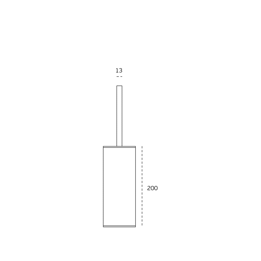 JNF Quadro Series Free Standing Toilet Brush Holder