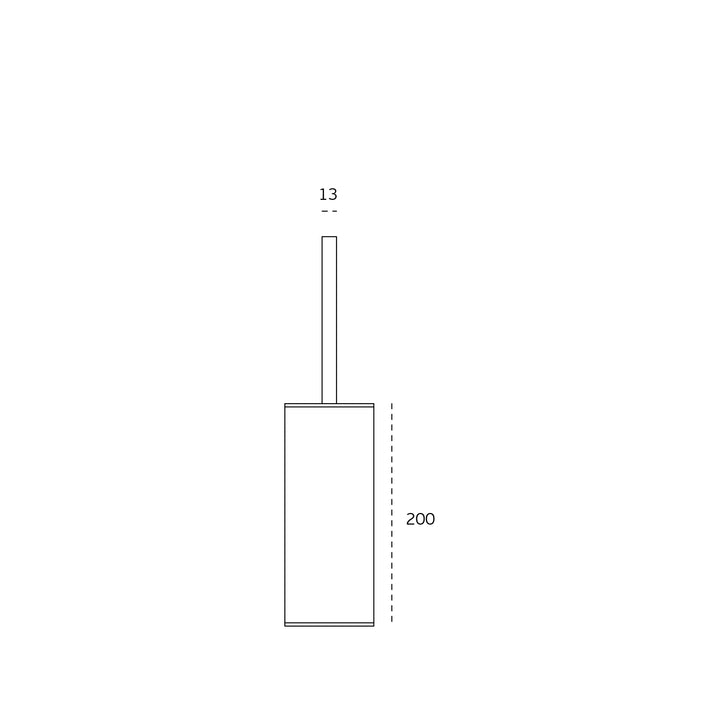 JNF Quadro Series Free Standing Toilet Brush Holder