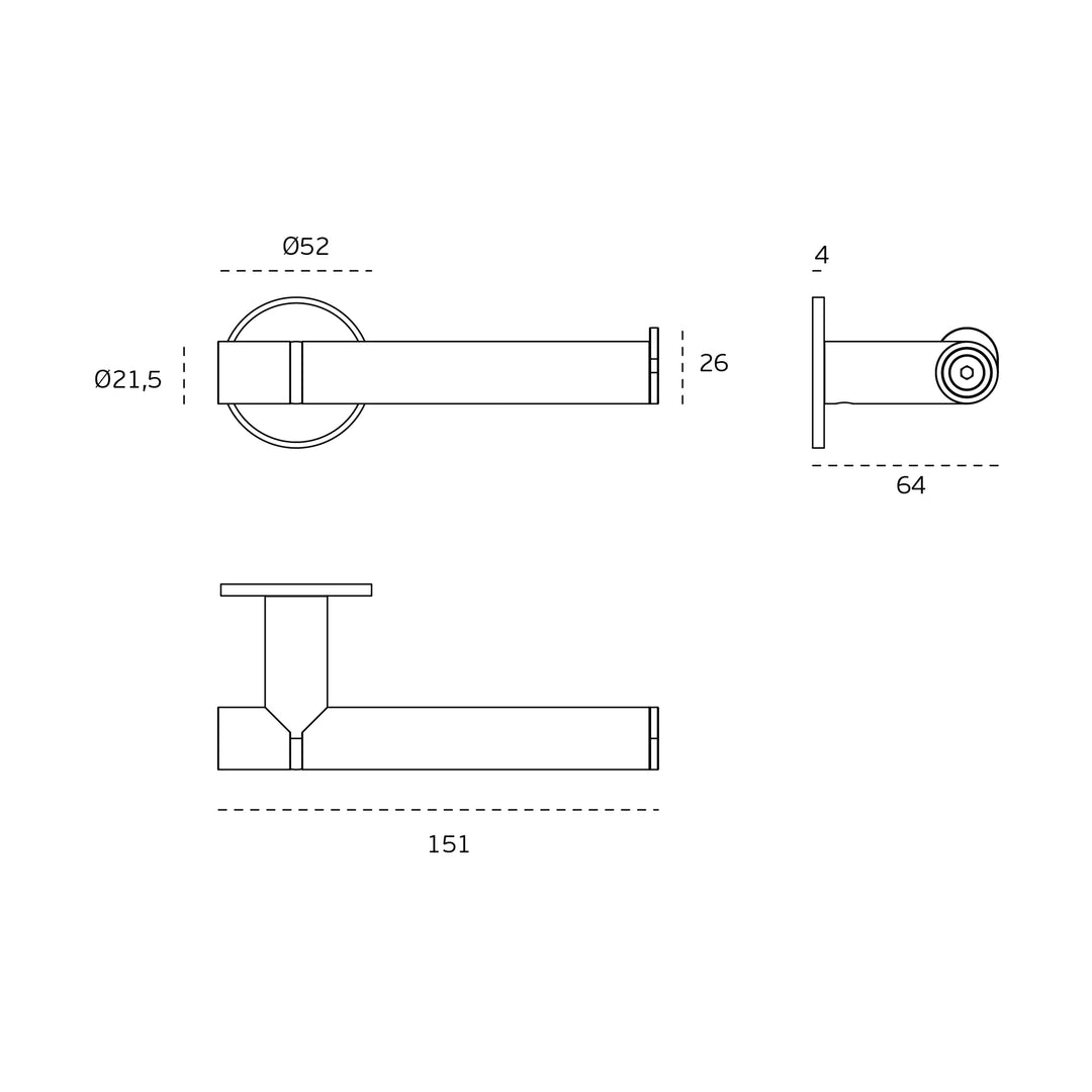 JNF Wenge Series Toilet Roll Holder