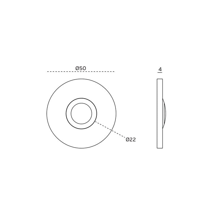 JNF Round Doorbell - 50mm