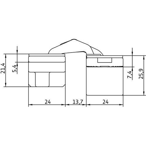 Simonswerk Anselmi AN150 3D Single Concealed Hinge - 40kg