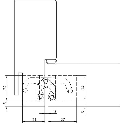 Simonswerk Anselmi AN150 3D Single Concealed Hinge - 40kg