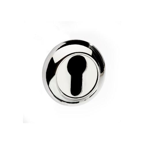 Atlantic Mediterranean Round 'C' Rose Euro Profile Cylinder Escutcheon