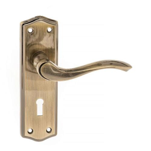 Atlantic Old English Warwick Lever Handle on Back Plate