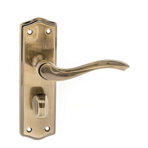 Atlantic Old English Warwick Lever Handle on Back Plate