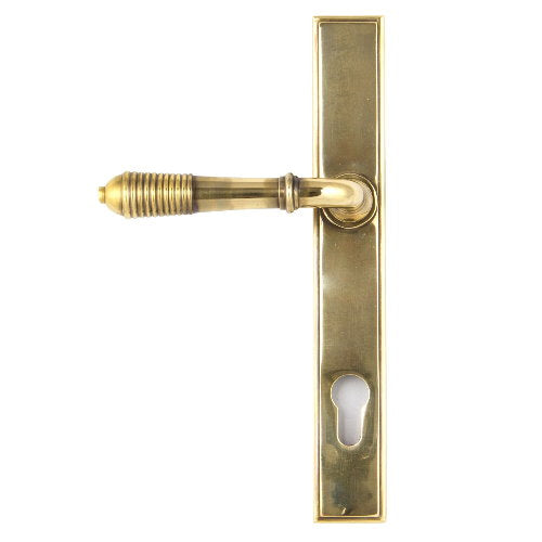 From the Anvil Reeded Slimline Lever Espagnolette Set