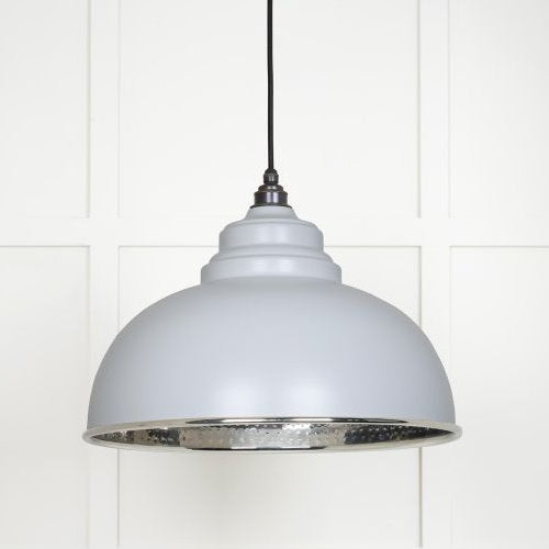 From the Anvil Hammered Nickel Harborne Pendant