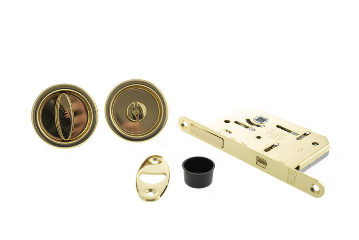 AGB Sliding Door Round Turn and Release Lockset