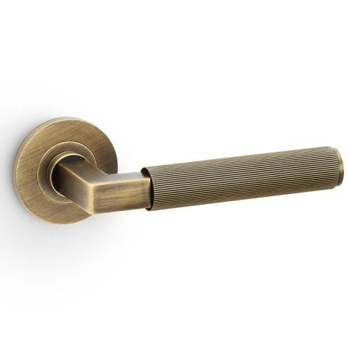 Alexander and Wilks Hurricane Reeded Lever Handle