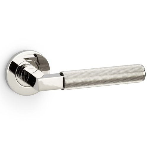 Alexander and Wilks Hurricane Reeded Lever Handle