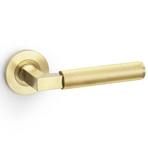 Alexander and Wilks Hurricane Reeded Lever Handle