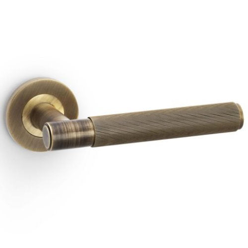 Alexander and Wilks Spitfire Reeded Lever Handle