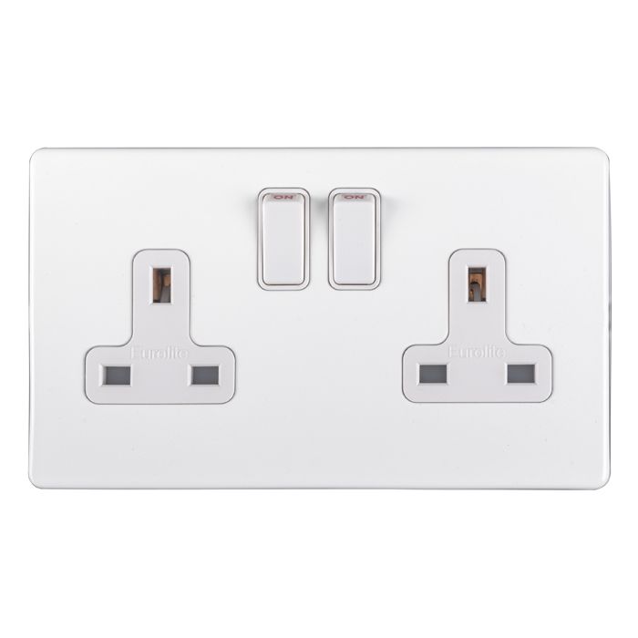 Eurolite Concealed 3mm 2 Gang Socket