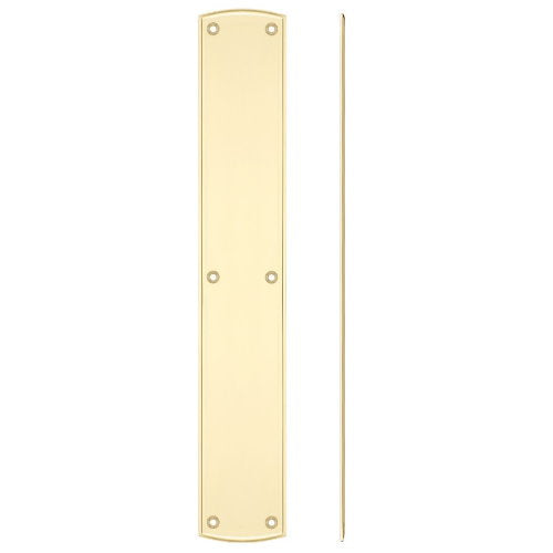 Fulton and Bray Fingerplate to suit the Cast Brass Handed Large Pull Handle with Backplate