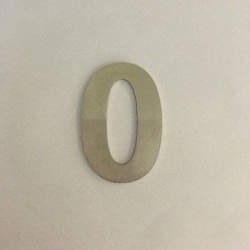 ARKITUR brushed stainless steel 75mm door/house number - 0