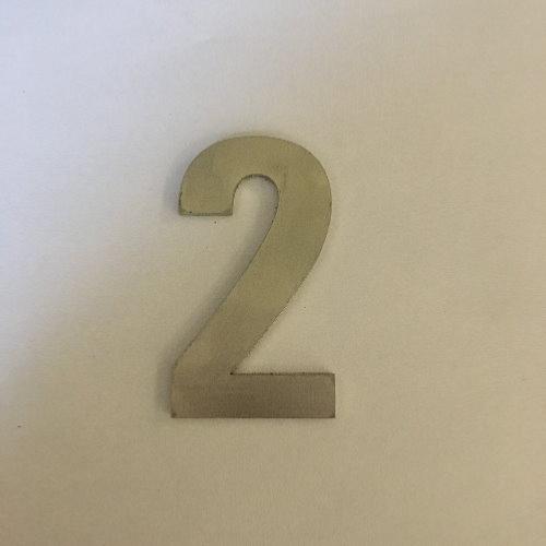 ARKITUR brushed stainless steel 75mm door/house number - 2