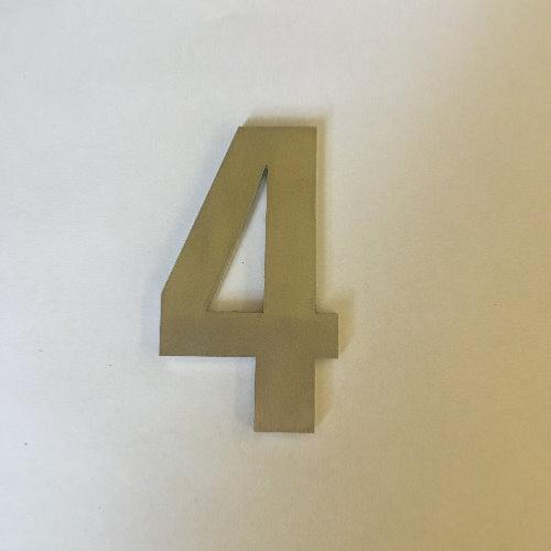 ARKITUR brushed stainless steel 75mm door/house number - 4