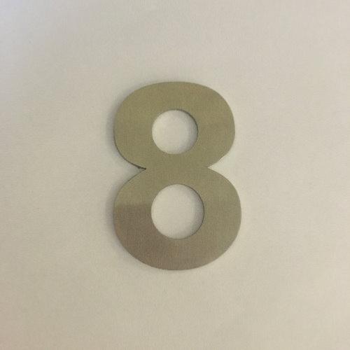 ARKITUR brushed stainless steel 75mm door/house number - 8