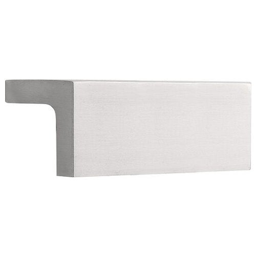 LSQ646 Brushed stainless steel 96mm centres square cut cabinet handle