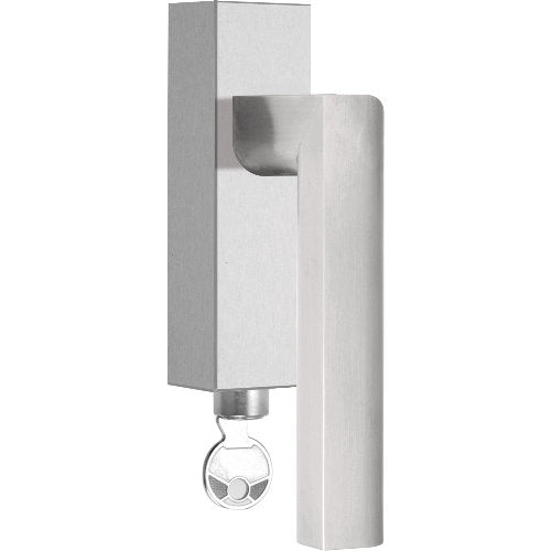 PBL23-DKLOCK satin stainless steel locking tilt and turn window handle