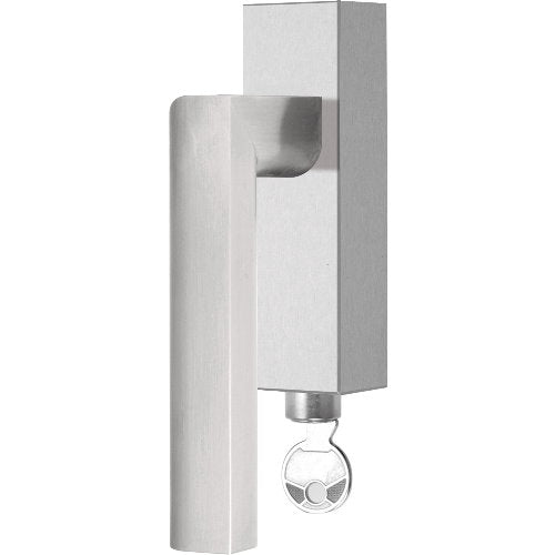 PBL23-DKLOCK satin stainless steel locking tilt and turn window handle