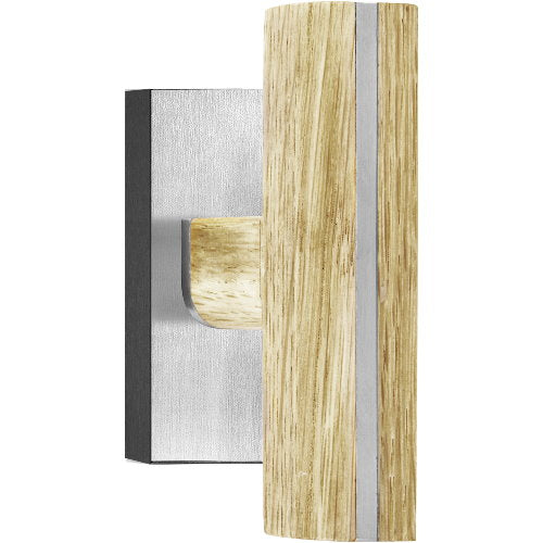 PBT22-DK stainless steel and oak wood non-locking tilt and turn window handle