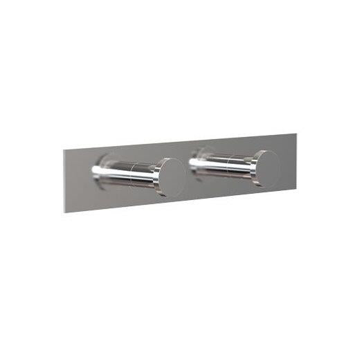 FROST Nova 5 x 2 Coat Hooks on Plate