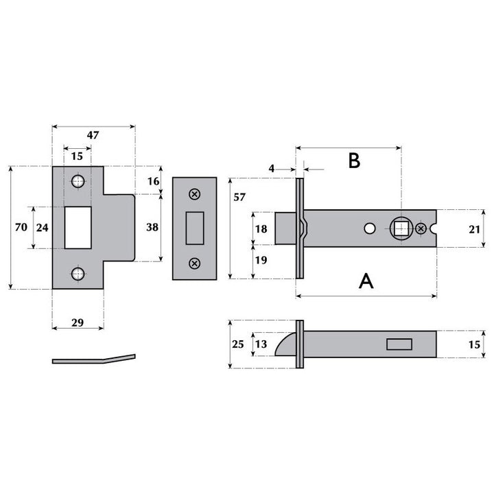 Imperial Locks G4060 Heavy Duty Tubular Latch