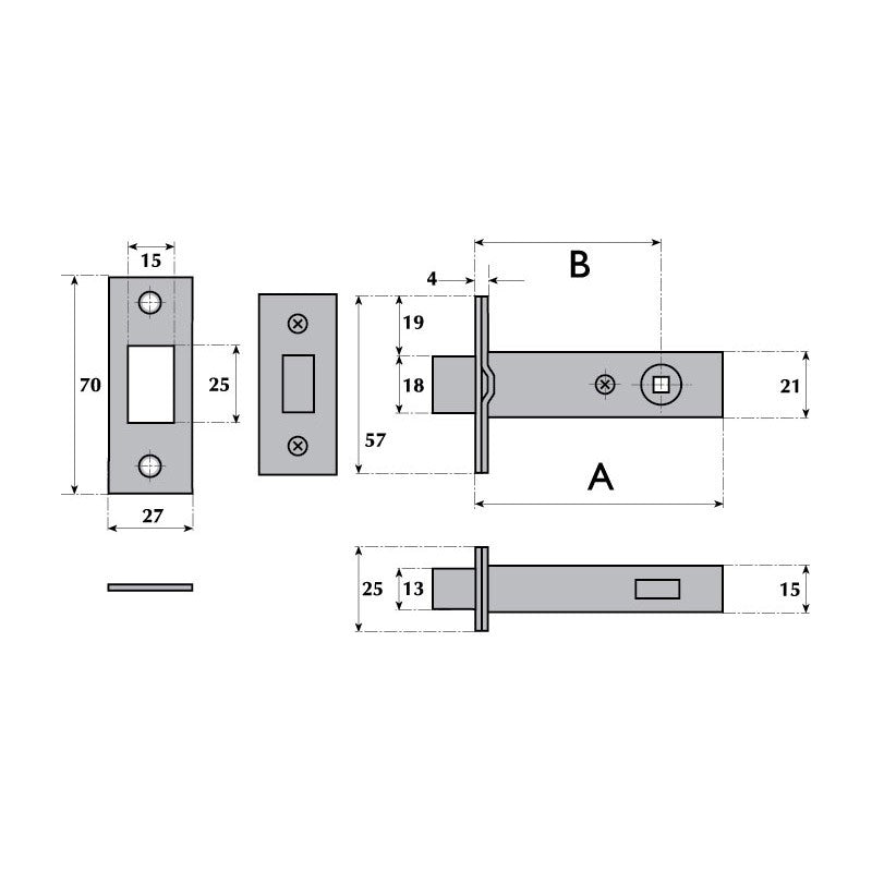 Imperial Locks G8060 WC Deadbolt - 5mm