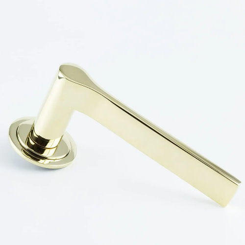 Hard and Ware PL4RR11 Flat Bar Lever on Stepped Rose