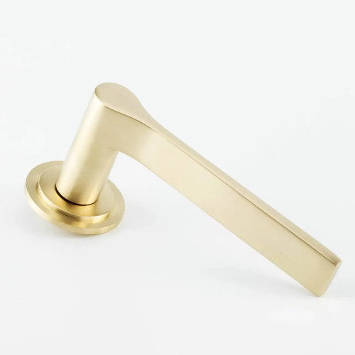 Hard and Ware PL4RR11 Flat Bar Lever on Stepped Rose