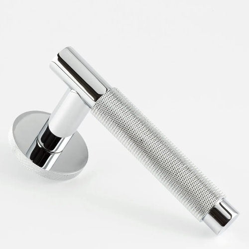 Hard and Ware TSPL2RR10 Smooth and Knurled Lever on Knurled Round Rose