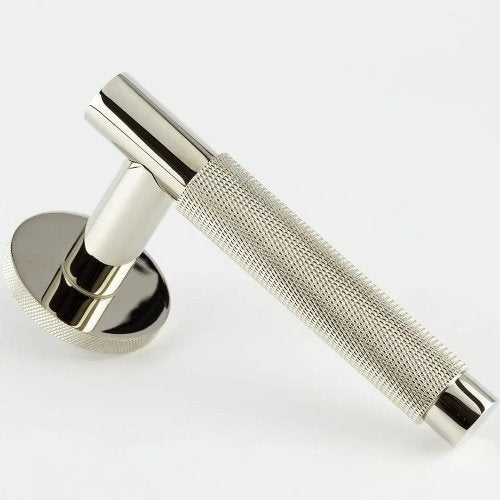 Hard and Ware TSPL2RR10 Smooth and Knurled Lever on Knurled Round Rose