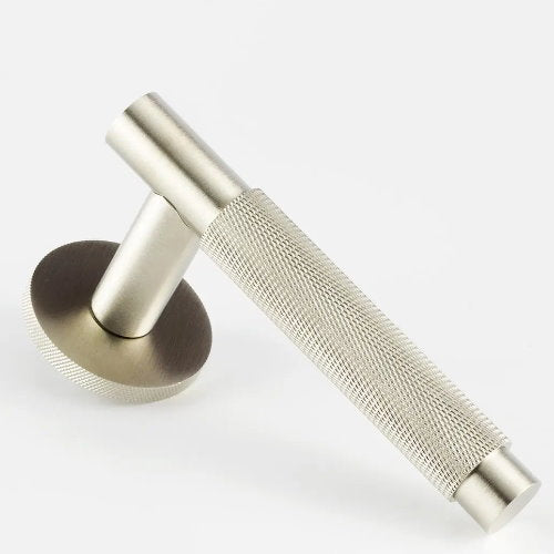 Hard and Ware TSPL2RR10 Smooth and Knurled Lever on Knurled Round Rose