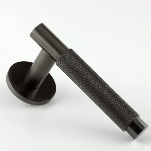 Hard and Ware TSPL2RR1 Smooth and Knurled Lever on Round Rose