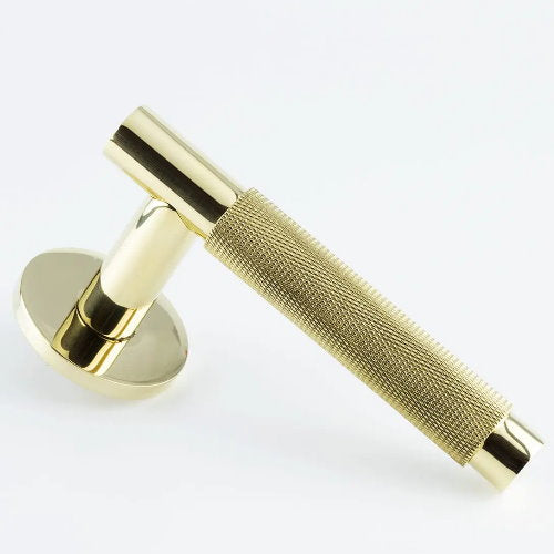 Hard and Ware TSPL2RR1 Smooth and Knurled Lever on Round Rose