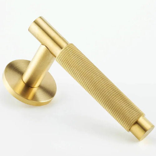 Hard and Ware TSPL2RR1 Smooth and Knurled Lever on Round Rose