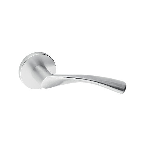 JNF ESTORIL brushed stainless steel lever handles set